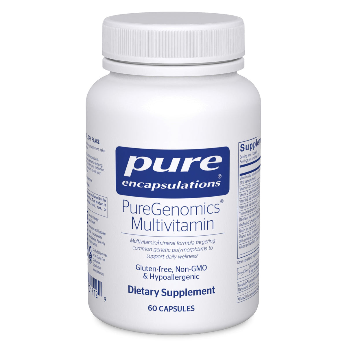 PureGenomics Multivitamin 60 capsules packaging