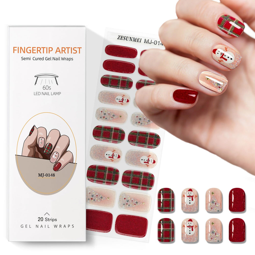 PureGlow Co long-lasting nail strips with optional top coat for shine