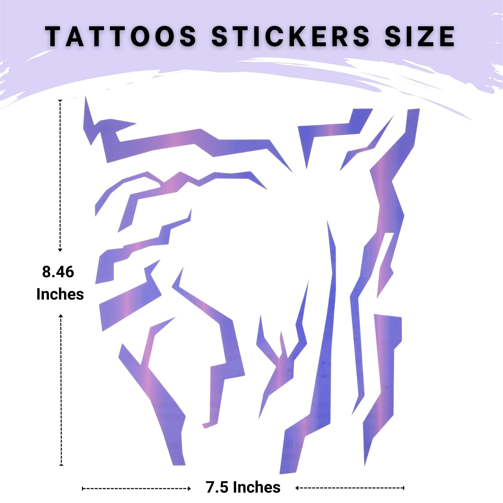 PUREHAIR two-piece tattoo set ideal for quick cosplay changes