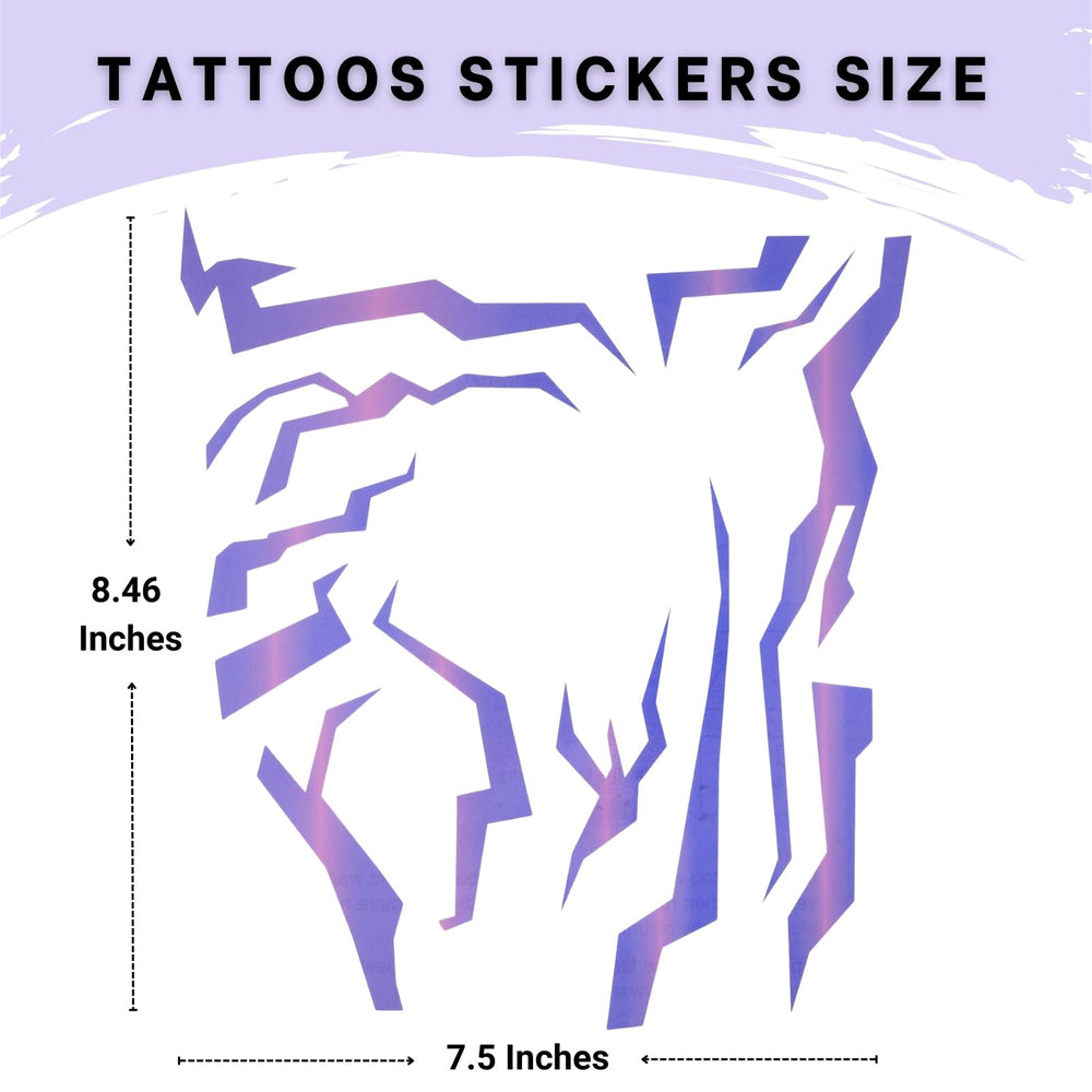 PUREHAIR two-piece tattoo set ideal for quick cosplay changes