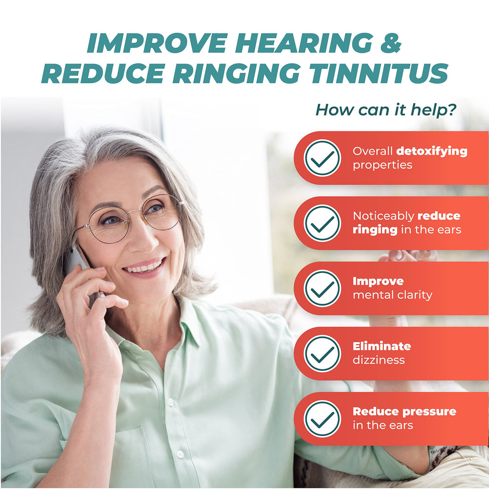 Person enjoying conversation and listening without tinnitus