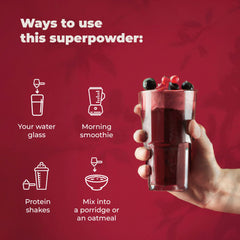 Beetroot featured in PureHealth Reds superfoods powder