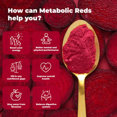 Ingredients showcase for PureHealth Reds powder