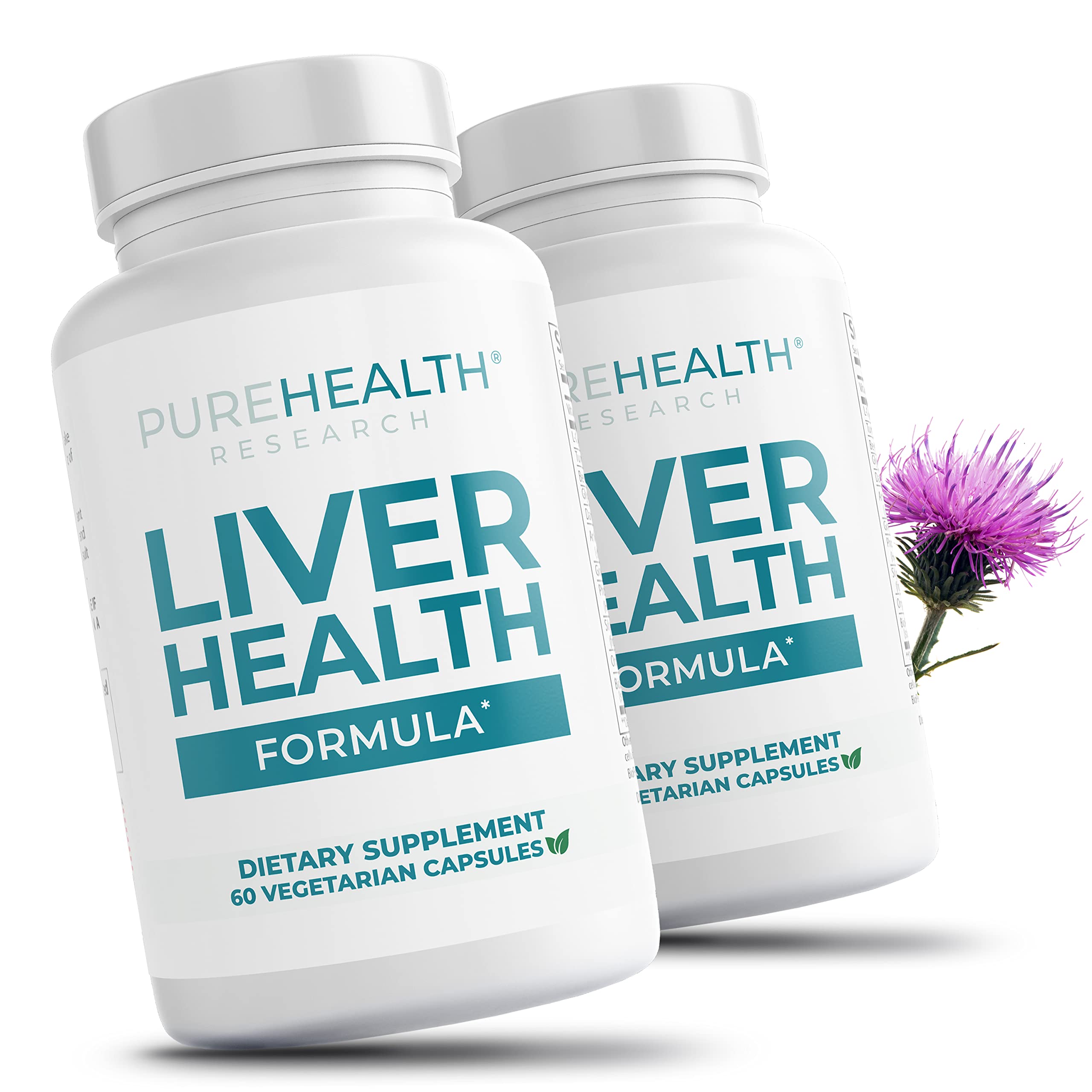 PureHealth Research Liver Health bottle front view for daily detox support.