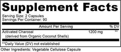 Label indicating no fillers or artificial ingredients