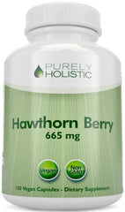 Purely Holistic Hawthorn Berry bottle – 150 vegan capsules