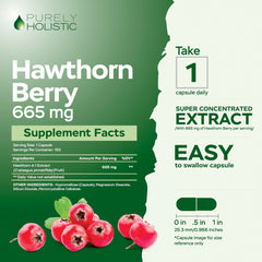 Hawthorn Berry capsules on display – 5 month supply