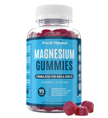 Purely Optimal Magnesium Citrate Gummies bottle with cherry flavor