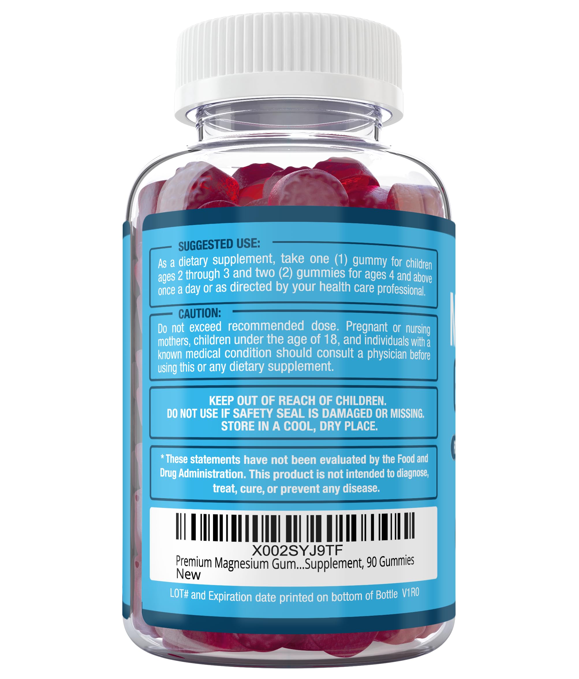 90-count bottle of Purely Optimal Magnesium Citrate Gummies