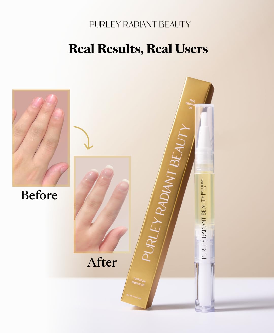Purely Radiant Nail Growth Oil twist-pen highlights precise, mess-free application