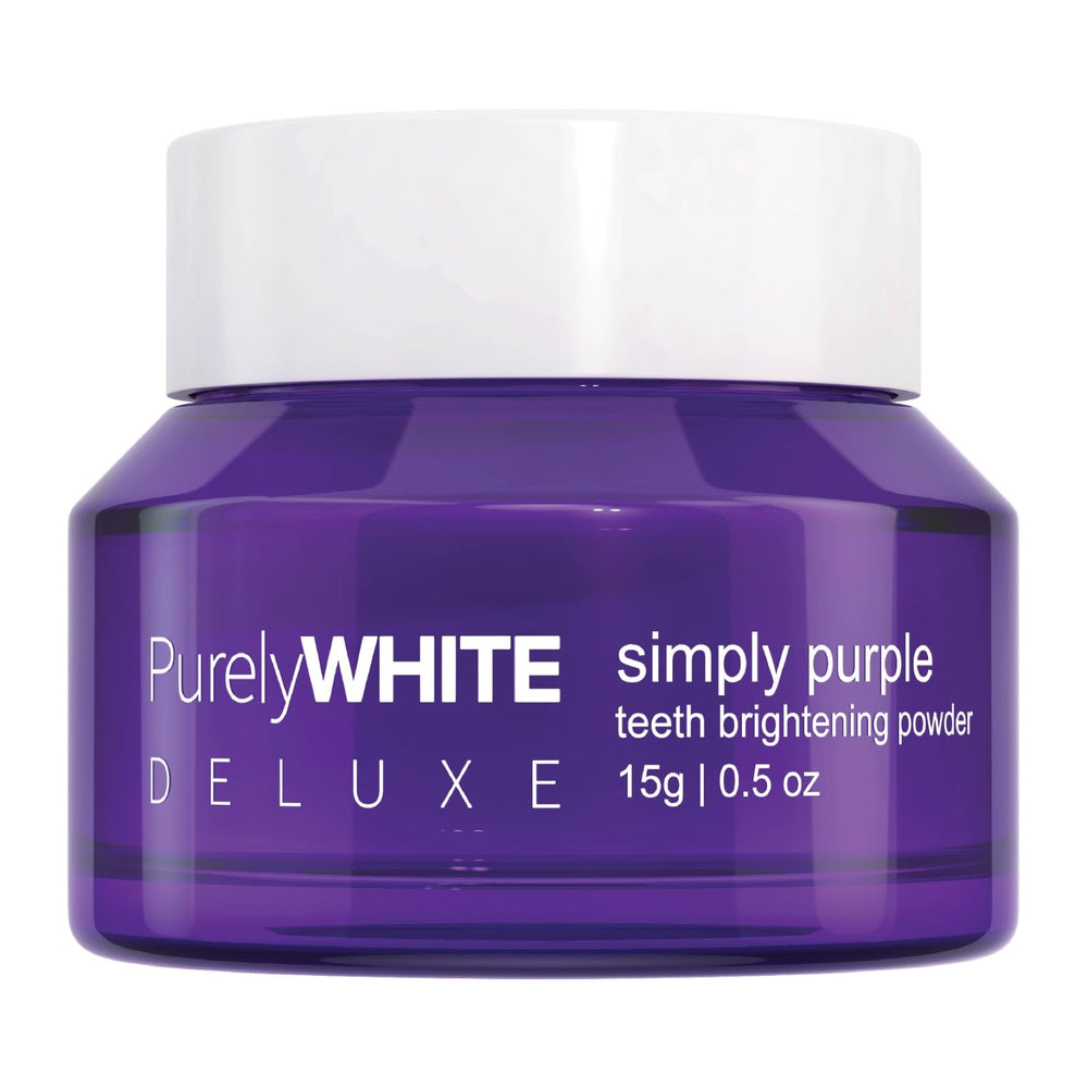 Jar of PurelyWHITE DELUXE Simply Purple Brightening Powder