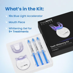 Three 3ml whitening gel syringes in PurelyWHITE DELUXE kit - syringe 1