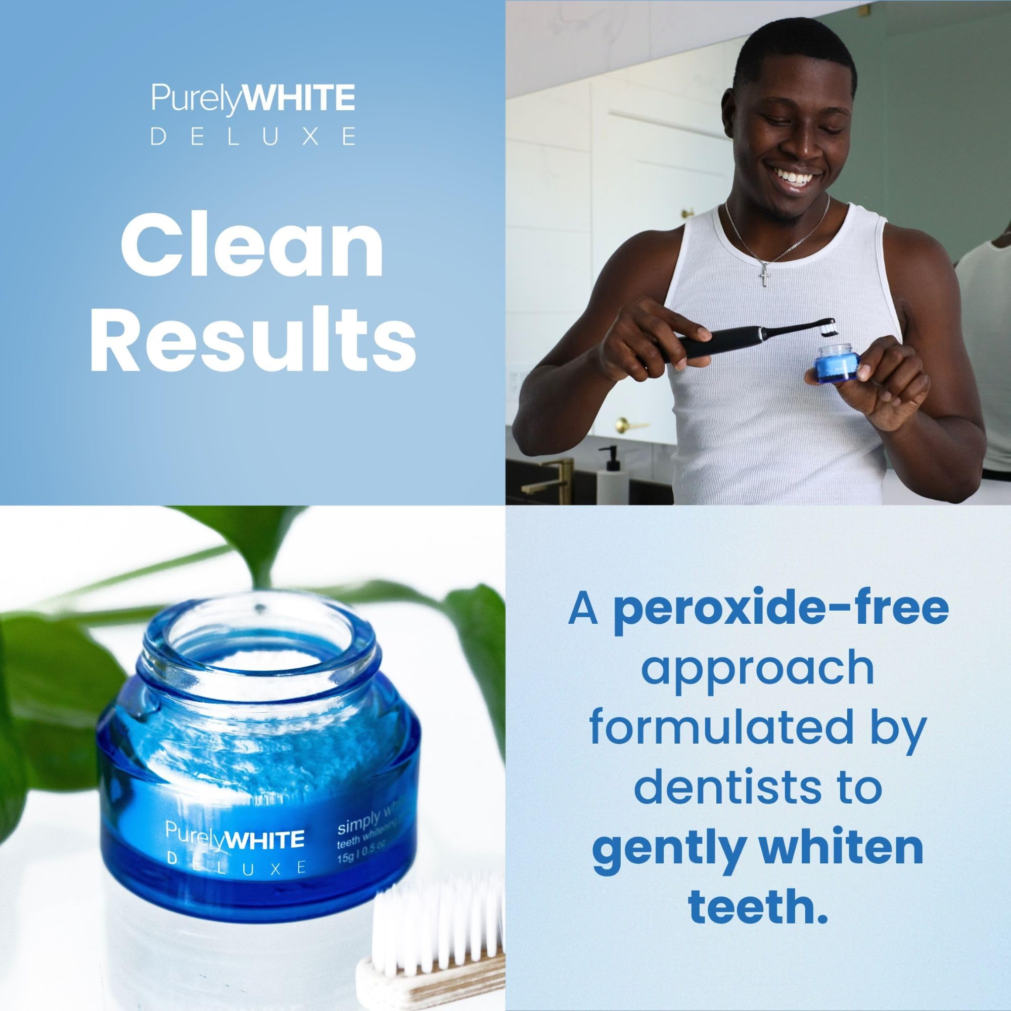 Toothpaste enhanced by dipping into PAP+ Powder for whitening