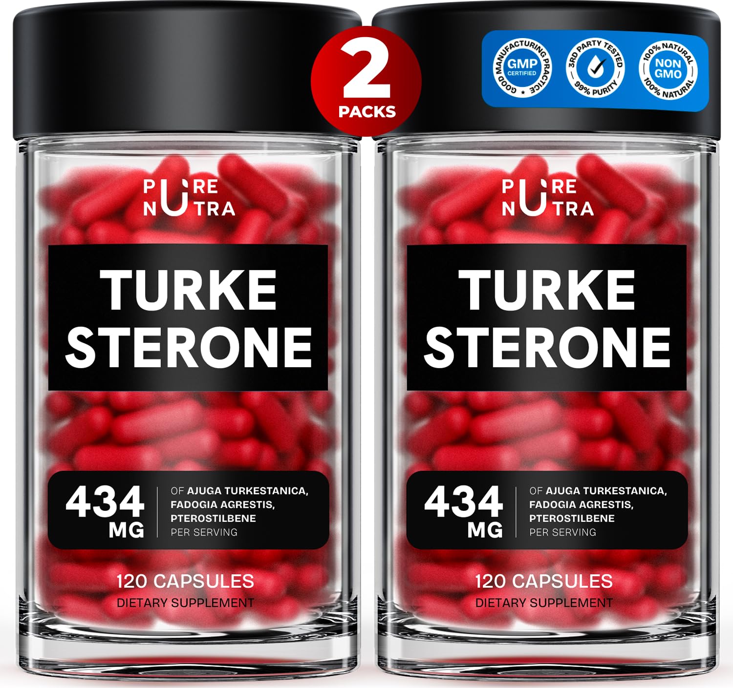 PureNutra Turkesterone for Men hero image showing product packaging