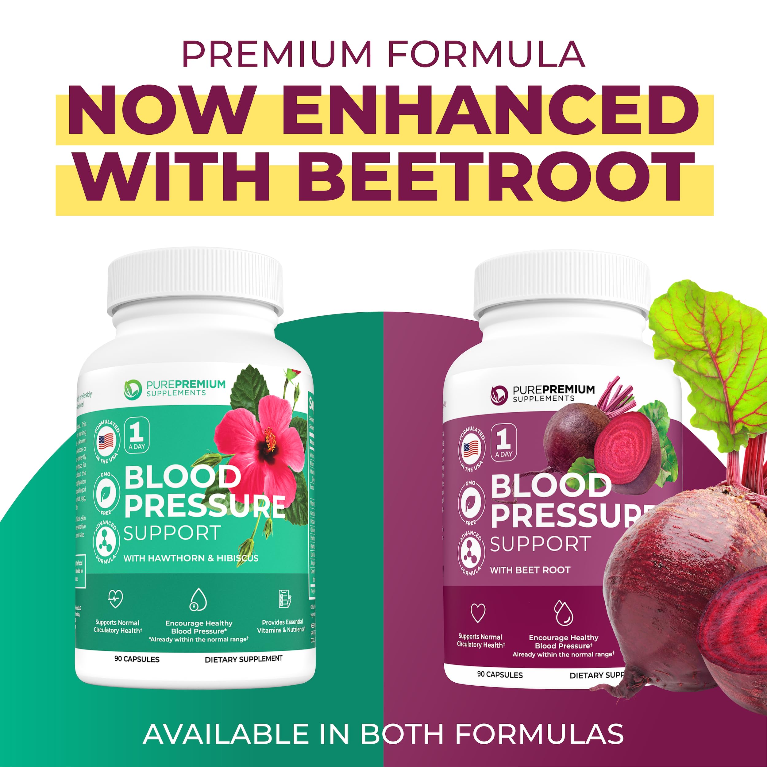 Ingredients: beet root, hawthorn, hibiscus, garlic & olive leaf