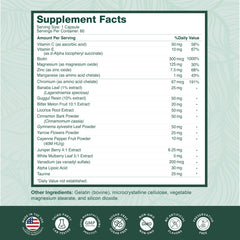 PurePremium bottle back label with supplement facts