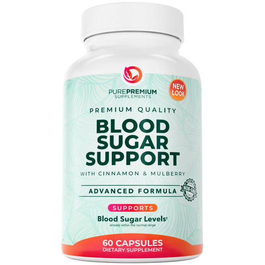PurePremium Normal Blood Sugar Support bottle front label