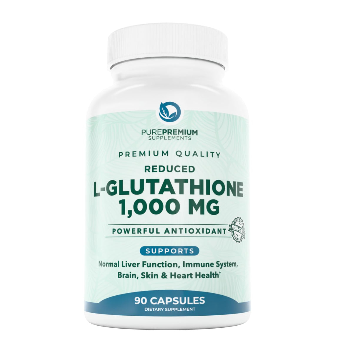 PurePremium Glutathione bottle 1000mg 90 capsules