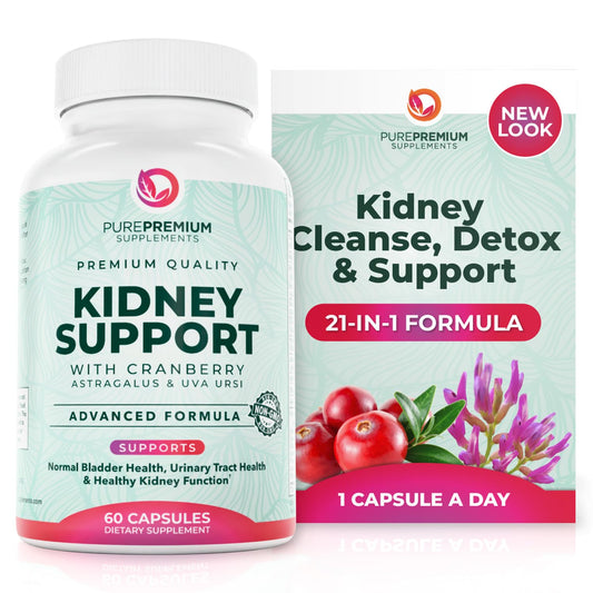 PurePremium Kidney Support bottle with 60-day supply