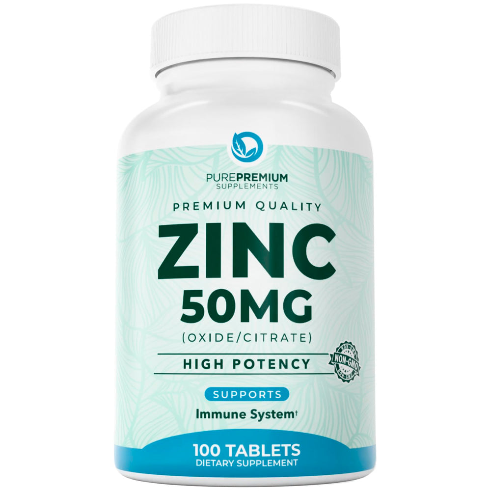 PurePremium Zinc 50mg bottle – front view