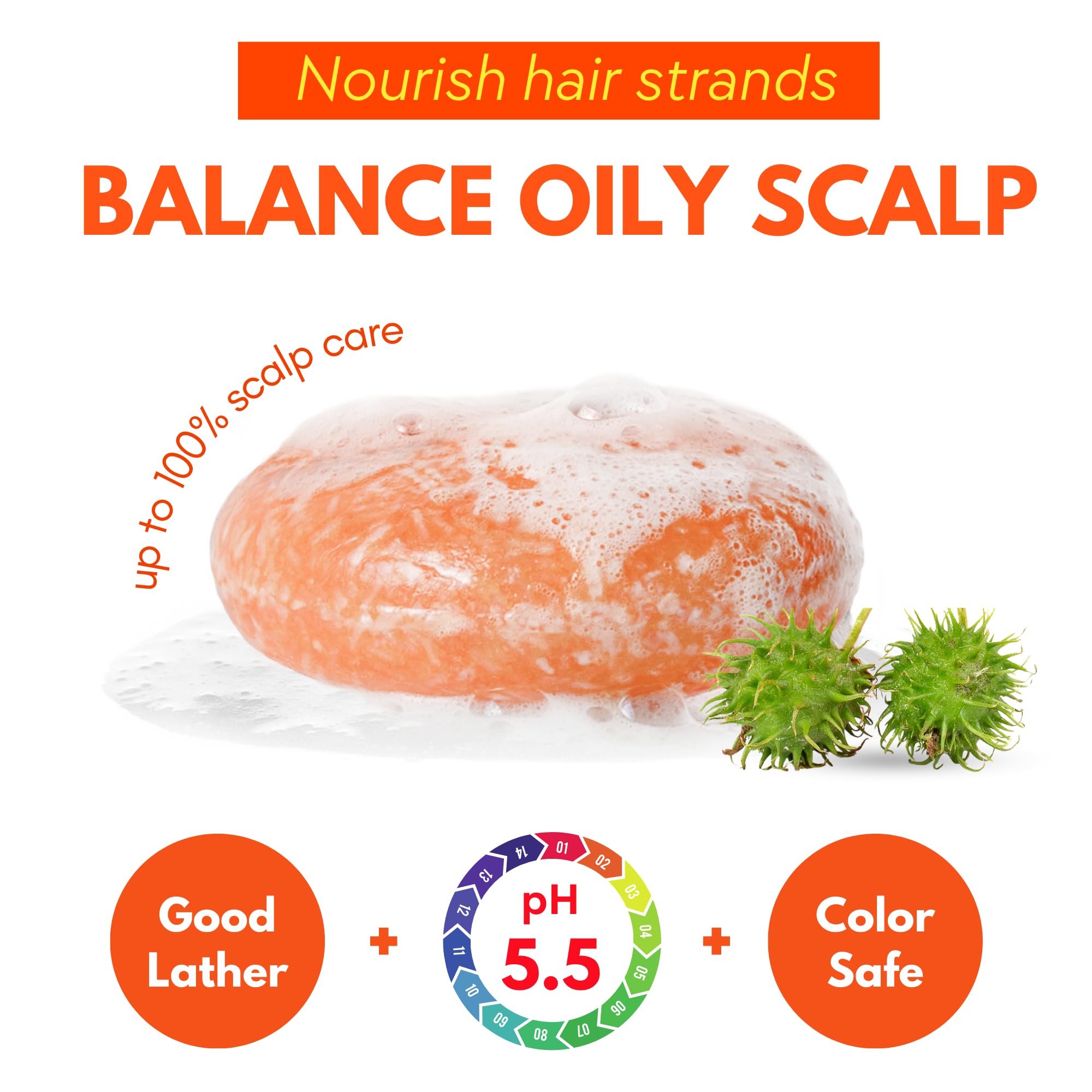 PureRootss conditioner bar texture close-up suggests smooth, manageable hair results.