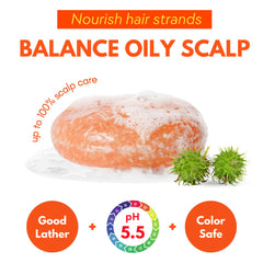 PureRootss conditioner bar texture close-up suggests smooth, manageable hair results.
