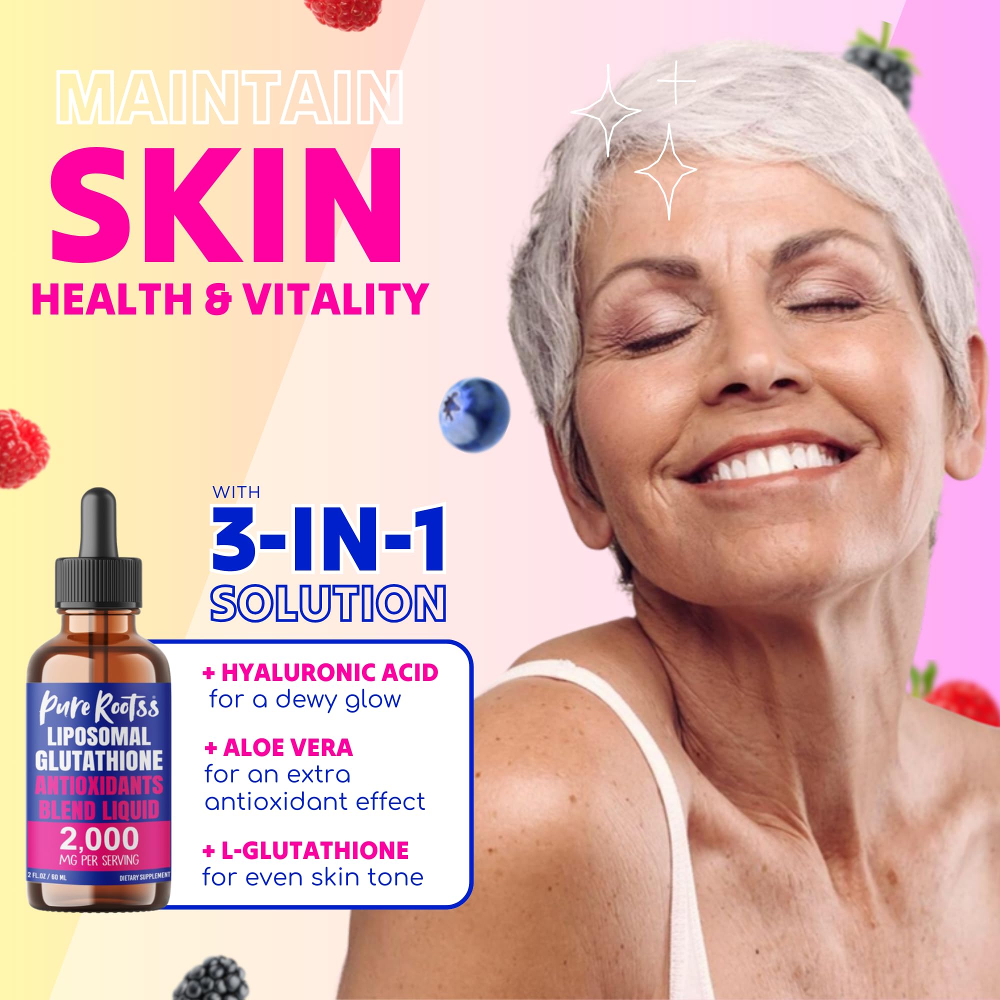 Sublingual dropper with PureRootss Liposomal Glutathione Liquid