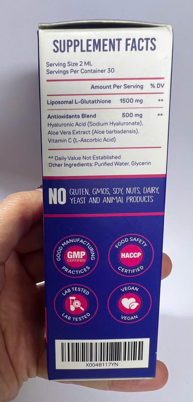 Pack of 2 packaging for PureRootss Liposomal Glutathione