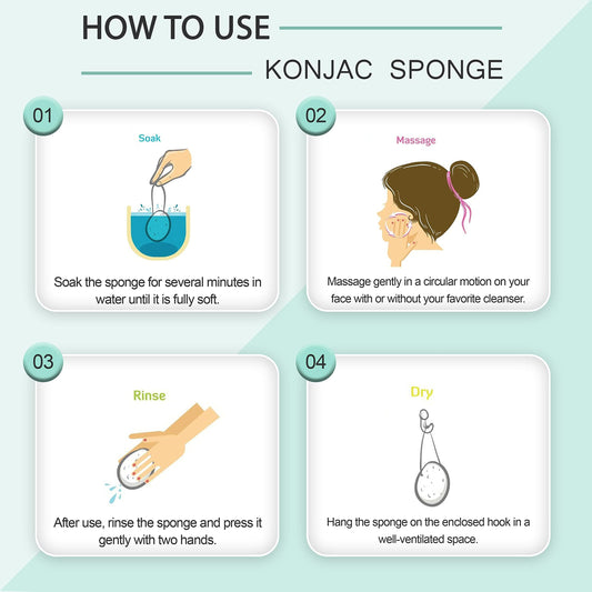 PureSOL Activated Charcoal Konjac Sponge showing deep cleansing and pore clarity.