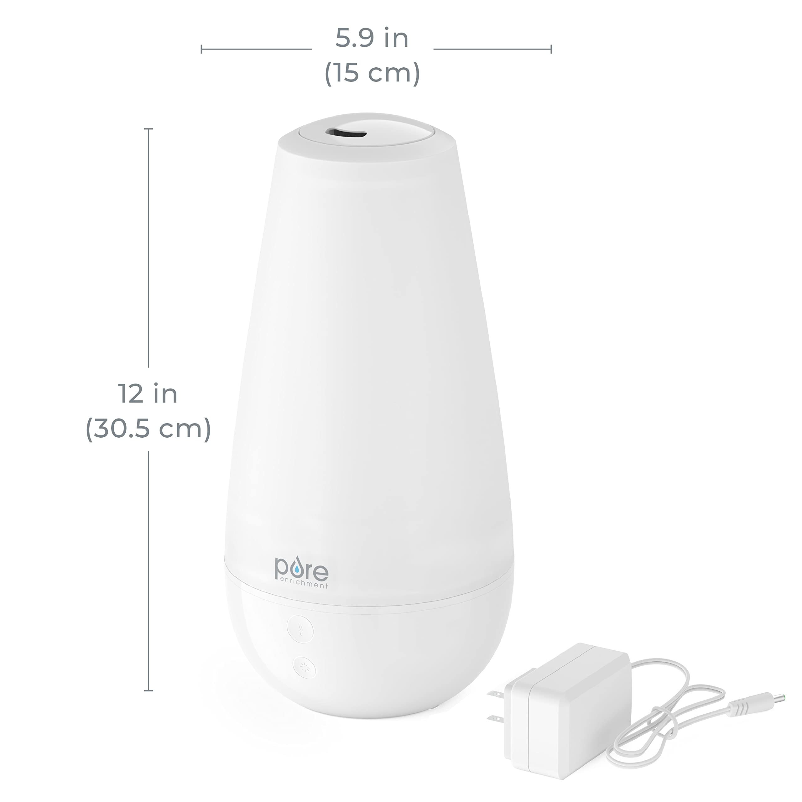 Top view showing 360-degree mist nozzle on PureSpa XL
