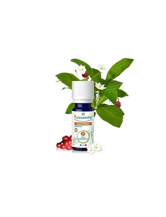 Puressentiel Organic Wintergreen Essential Oil bottle, 0.3 oz
