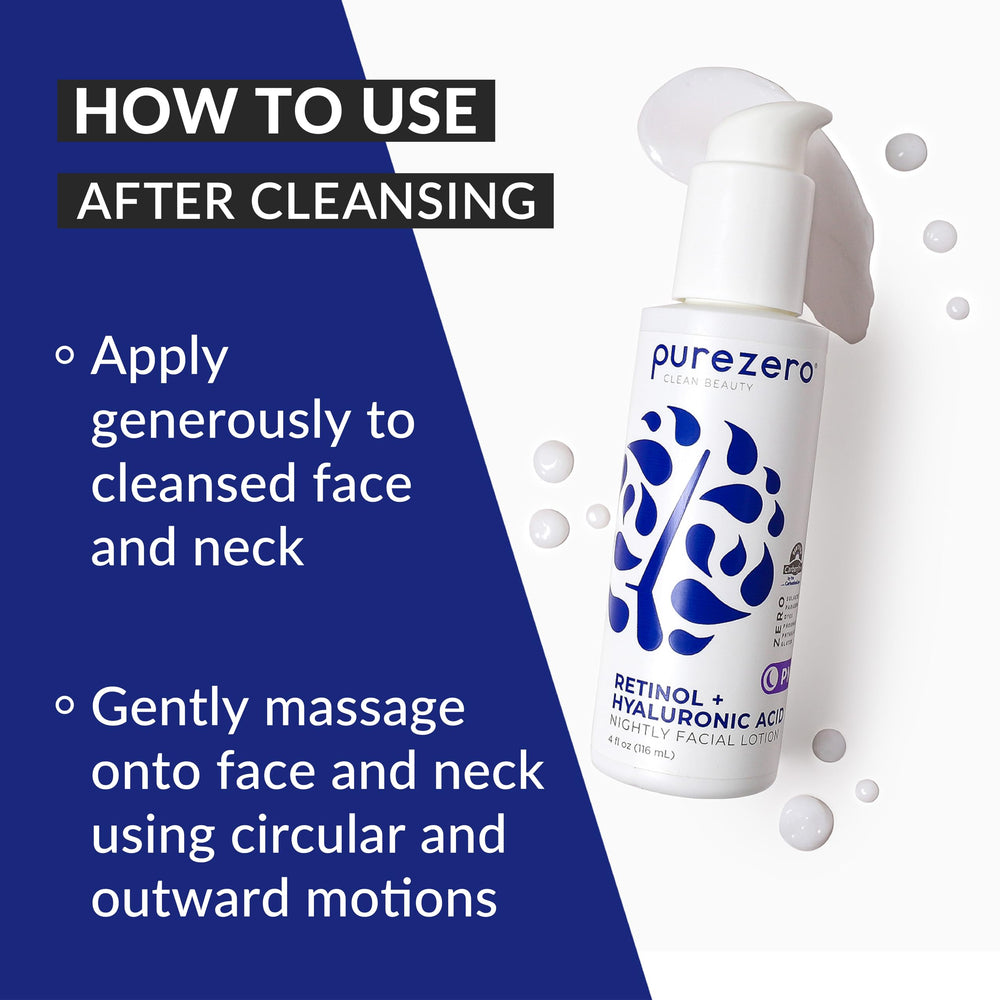Hand applying Purezero night cream for a gentle nighttime routine