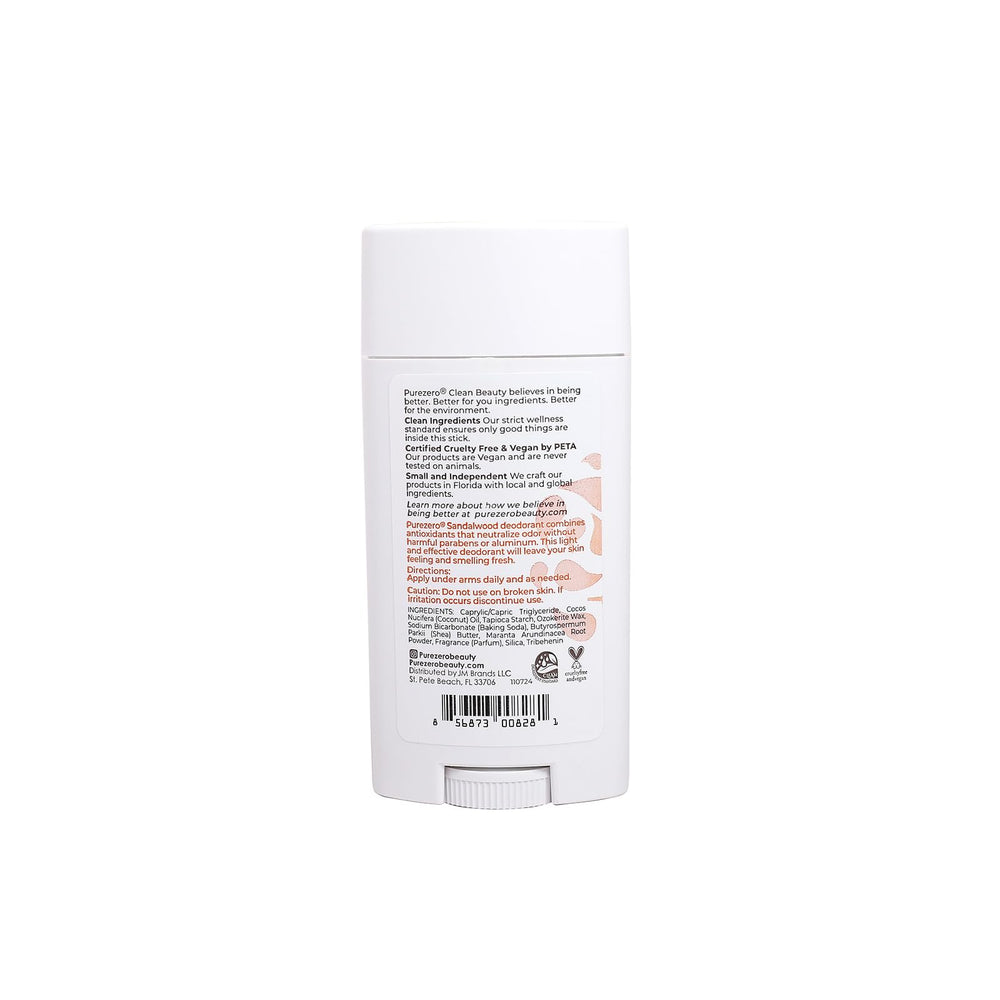 Purezero Sandalwood Deodorant underarm application shows non-irritating feel