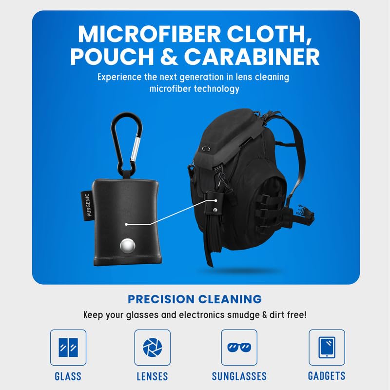 Anti-static clip-on carabiner attached to pouch for travel