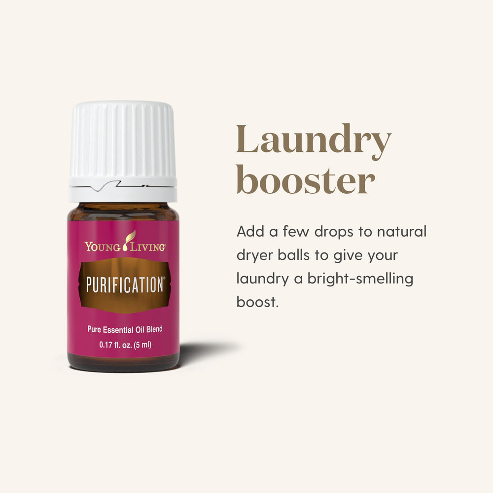 Purification Essential Oil 5ml bottle on natural background