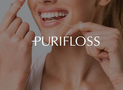 Dentist recommended badge on PURIFLOSS packaging