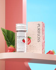 Sweet Strawberry scented floss illustration