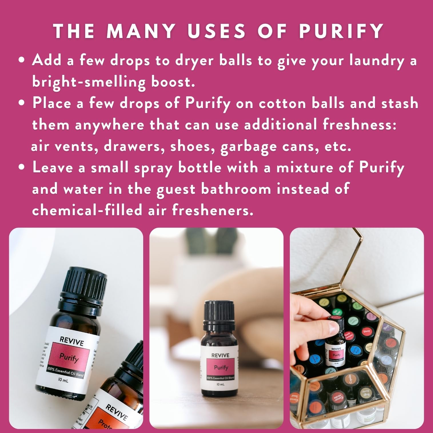 Purify Essential Oil Blend bottle on a clean surface