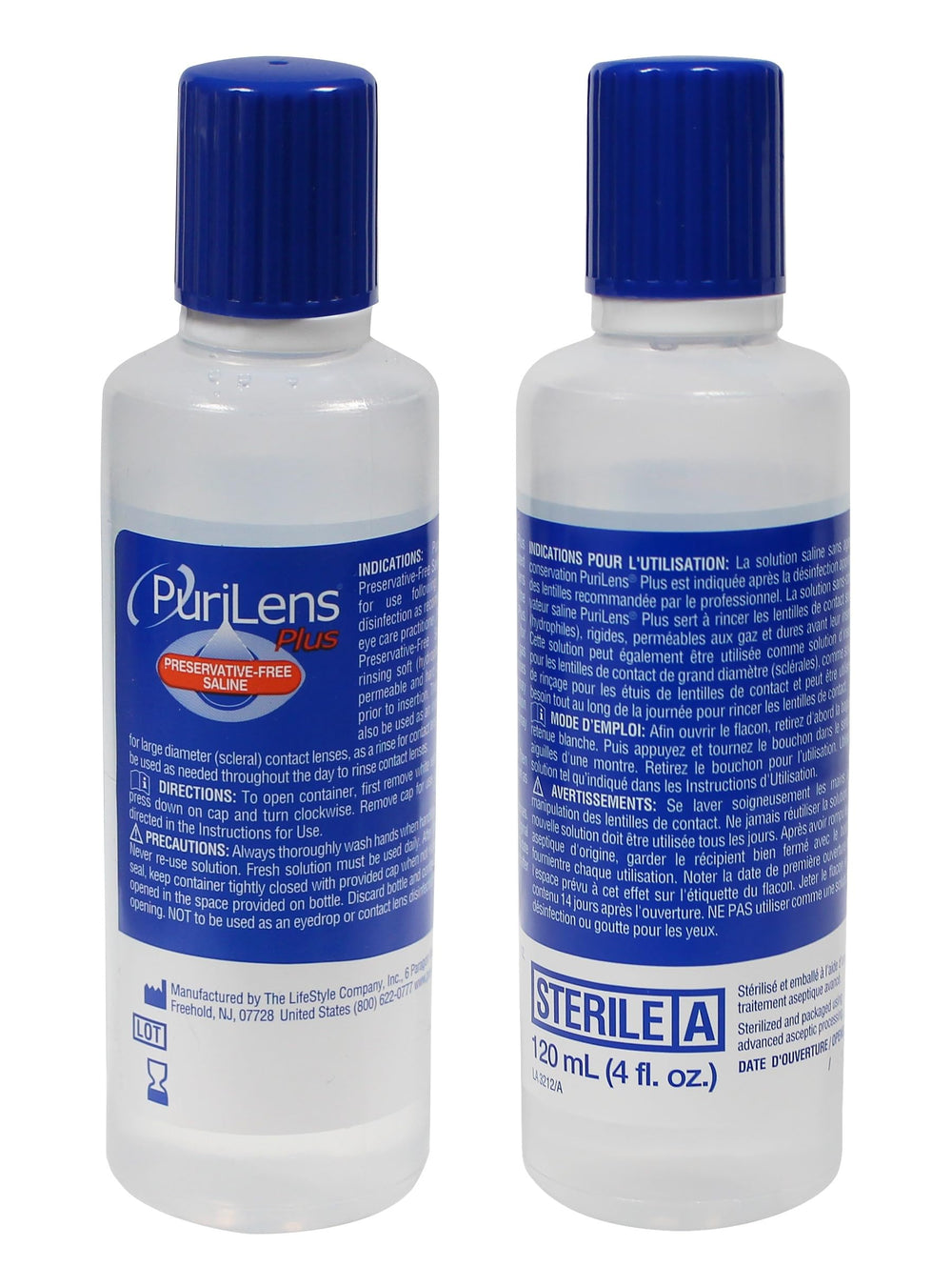 Saline solution for dry and sensitive eyes by Purilens Plus