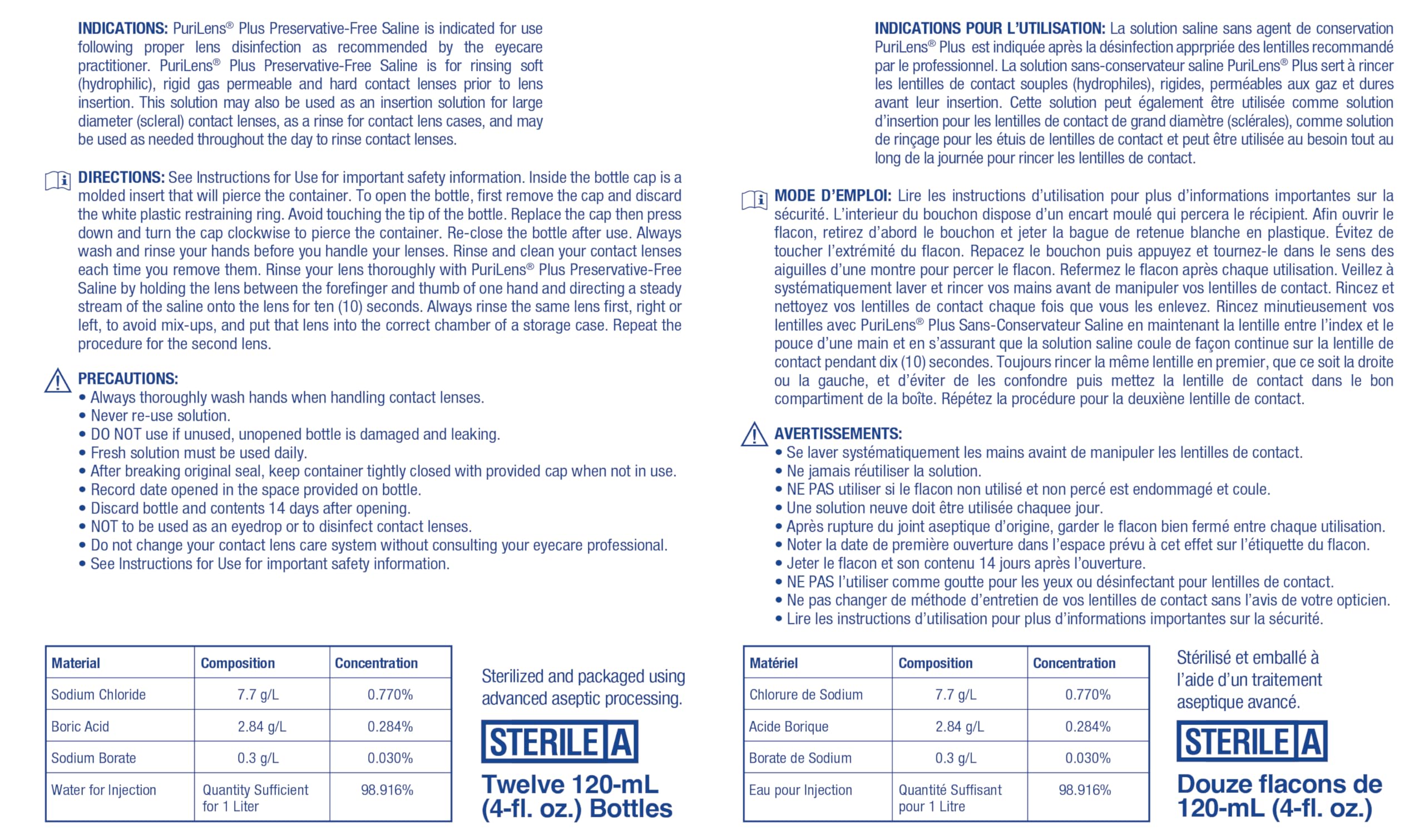 Aseptic blow-fill-seal packaging line for Purilens Plus