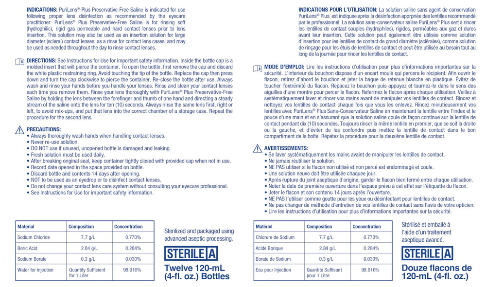 Aseptic blow-fill-seal packaging line for Purilens Plus