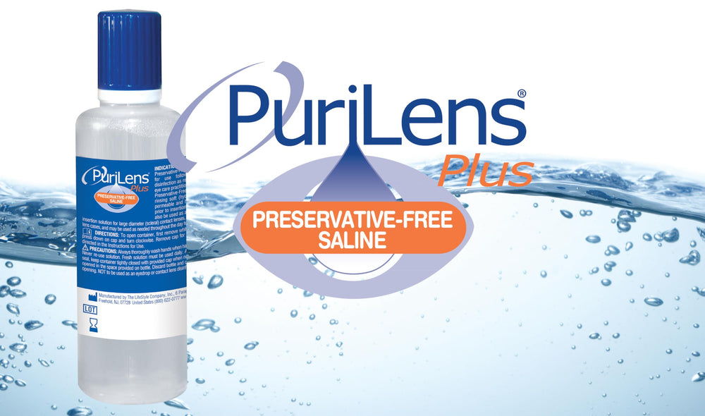 Retail box displaying Purilens Plus 12-pack