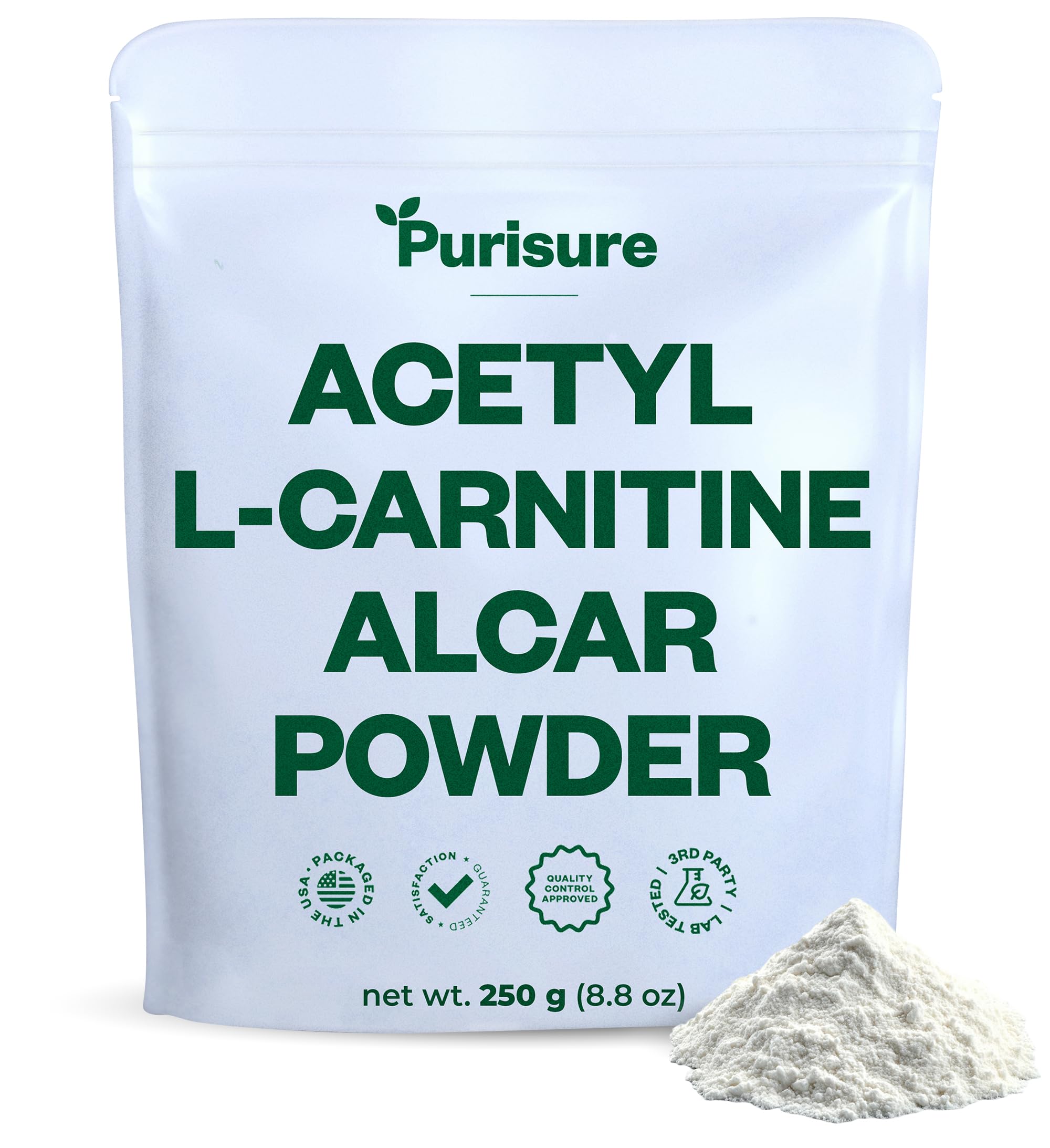 Purisure Acetyl L-Carnitine Powder 250g – front view