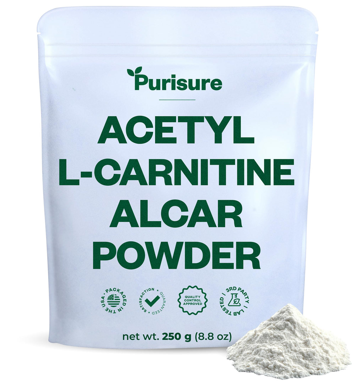 Purisure Acetyl L-Carnitine Powder 250g – front view