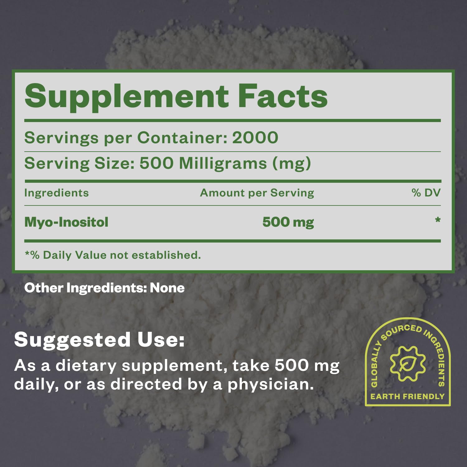 Kitchen scene with Purisure Myo-Inositol Powder 1kg