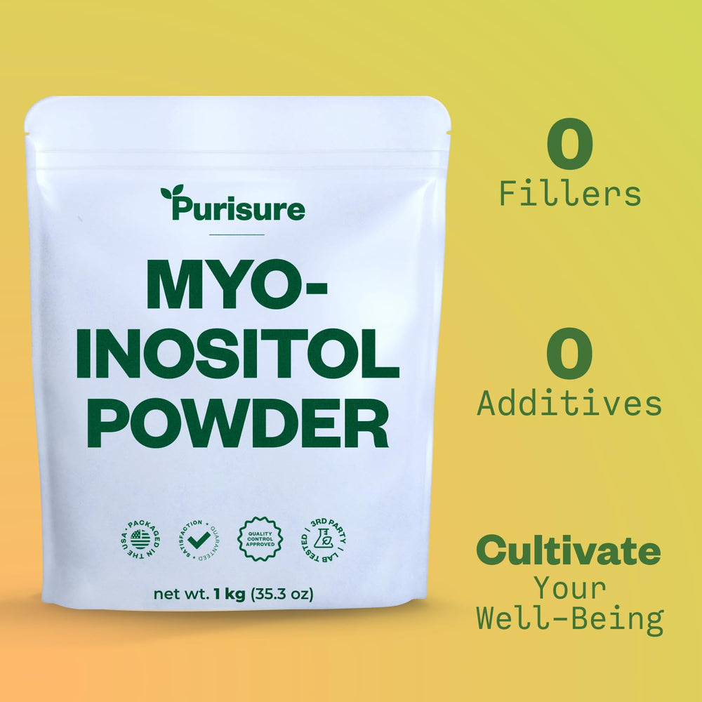 Purisure Myo-Inositol Powder 1kg label close-up