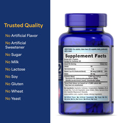 Puritan's Pride product label for Advanced Glucosamine Chondroitin MSM with Vitamin D3