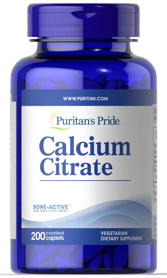 Puritan's Pride Calcium Citrate 200 mg, 200 Count bottle