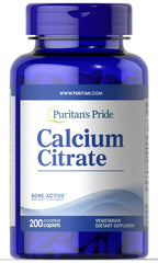 Puritan's Pride Calcium Citrate 200 mg, 200 Count bottle