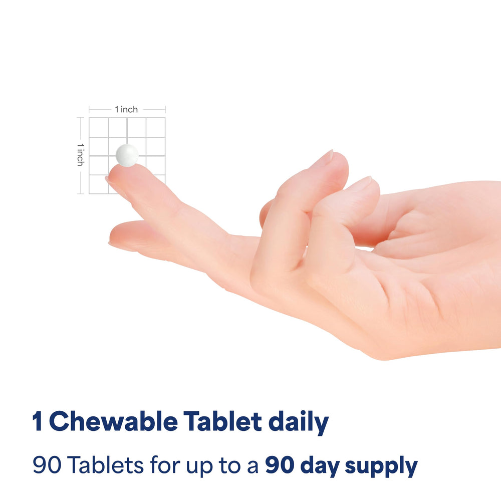 Orange-flavored Puritan's Pride Vitamin C chewables with Rose Hips